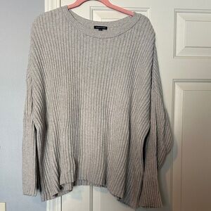 Gray Ribbed Eileen Fisher Sweater